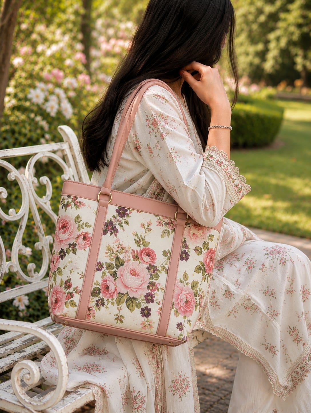 Vintage Floral Tote