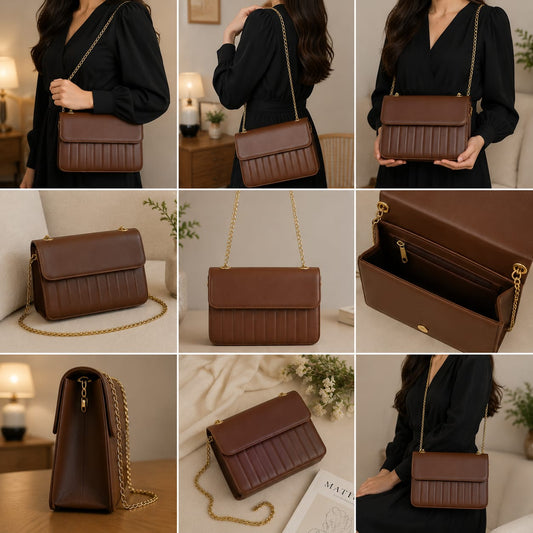 Aura Signature Chain Handbag