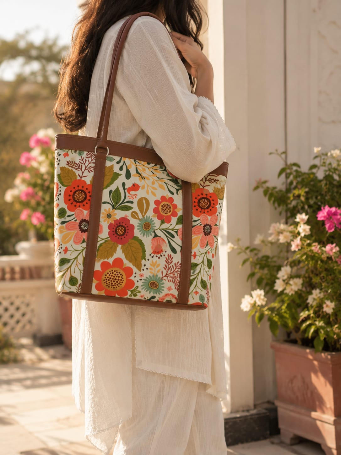 Vintage Floral Tote